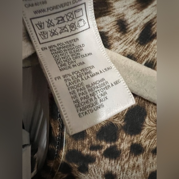 Forever 21 Leopard Print Tank Top Size Small/P - Picture 2 of 4